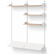 New Works - Wardrobe Regal 3 Eiche / Weiß
