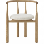New Works - Bukowski Stuhl gepolstert Eiche / Lana 024
