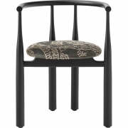 New Works - Bukowski Stuhl gepolstert Eiche schwarz / Tiger Mountain 003