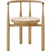 New Works - Bukowski Stuhl mit Rohrgeflecht Eiche
