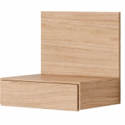 New Works - Tana Wall Mounted Nachttisch Eiche