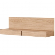 New Works - Tana Wall Mounted Medien Modul Eiche