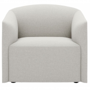 New Works - Shore Lounge Sessel mit verlängerter Basis Quill (Ruskin)