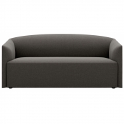 New Works - Shore Sofa 2-Sitzer mit verlängerter Basis Lava Rock (Ruskin)