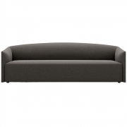 New Works - Shore Sofa 3-Sitzer mit verlängerter Basis Lava Rock (Ruskin)