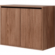 New Works - Cabinet Schrank hoch mit Türen Walnuss
