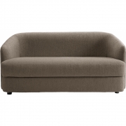 New Works - Covent Sofa 2-Sitzer tief Taupe dunkel (Nevotex Barnum)