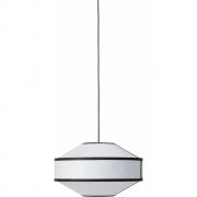 New Works - Kite Pendelleuchte Weiß/Schwarz | Ø55 cm