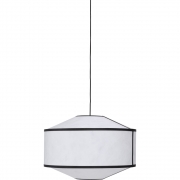 New Works - Kite Pendelleuchte Weiß/Schwarz | Ø65 cm