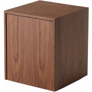 New Works - Mass Beistelltisch Walnuss | mit Schublade