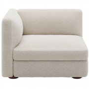 New Works - Coda Modulsofa schmales Modul Links (Modul 30) | Spacedust (Zinc Drake Z699/02)