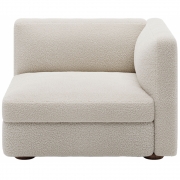 New Works - Coda Modulsofa schmales Modul Rechts (Modul 40) | Spacedust (Zinc Drake Z699/02)