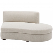 New Works - Coda Modulsofa gebogenes Open-End-Modul Rechts (Modul 42) | Spacedust (Zinc Drake Z699/02)