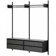 New Works - Wardrobe Regal 2 mit Schubladen 