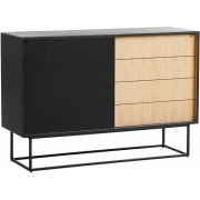 Woud - Virka High Sideboard Eiche schwarz