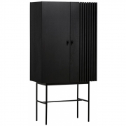 Woud - Array Highboard 80 cm Eiche Schwarz