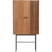Woud - Array Highboard 80 cm Walnuss