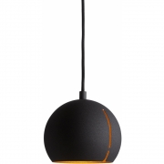 Woud - Gap Pendelleuchte rund Schwarz
