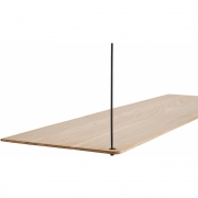 Woud - Regalbrett für Stedge Wandregal Weiß pigmentierte Eiche