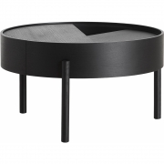 Woud - Arc Couchtisch Ø 66 cm Schwarze Esche