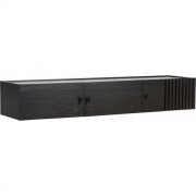 Woud - Array Sideboard wandmontiert 150 cm Eiche Schwarz lackiert