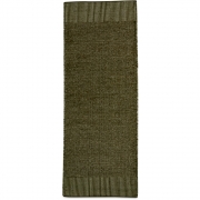 Woud - Rombo Teppich 200 x 75 (Moosgrün, Weiß)