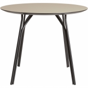 Woud - Tree Esstisch Beige, Schwarz Ø 90 cm