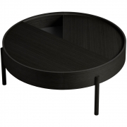 Woud - Arc Couchtisch Ø 89 cm Schwarze Esche