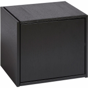 Woud - Bricks Regal Cube Tür links Eiche schwarz