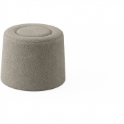 Woud - Praline Pouf Ø52 cm | Natur (Alpine 01)