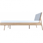 Gazzda - Fawn Bett Tiefer Rahmen 140 x 200 cm (Schwarzes Filz)