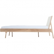 Gazzda - Fawn Bett Tiefer Rahmen 180 x 200 cm (Schwarzes Baumwollgewebe)