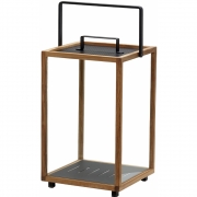 Cane-line - Lighthouse Lanterne groß Teak, Lavagrau