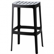 Cane-line - Cut Barhocker Hoch Schwarz