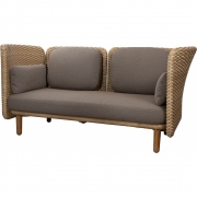 Cane-line - Arch Sofa 2-Sitzer mit niedrigen Arm-/Rückenlehnen 