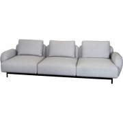 Cane-line - Aura Sofa 3-Sitzer mit niedrigen Armlehnen 