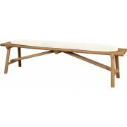 Cane-line - Sticks Bank mit Sitzkissen Teak | Sand (Cane-line Free)