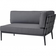 Cane-line - Conic Sofamodul 2-Sitzer Links / Grau