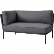 Cane-line - Conic Sofamodul 2-Sitzer Rechts / Grau