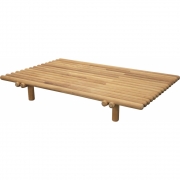 Cane-line - Sticks Plattform Couchtisch mit Tischplatte 