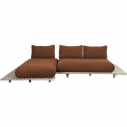 Cane-line - Sticks Plattform Sofa mit Chaise Lounge 