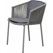 Cane-line - Moments Sessel stapelbar mit Sitz- und Rückenkissen 