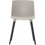 Andersen Furniture - TAC Stuhl Grau RAL 7030 (Beine: Schwarz lackiert)