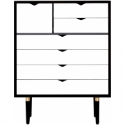 Andersen Furniture - S8 Kommode Alpino (Weiß) - Eiche Schwarz