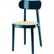 Thonet - 118 Holzstuhl Dunkelblau Hochglanz
