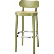 Thonet - 118 H Barhocker RAL 6003 Olivgrün Beize