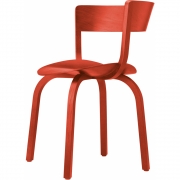 Thonet - 404 F Holzstuhl TP 239 Rostrot
