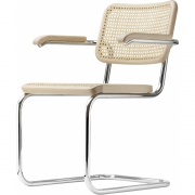 Thonet - S 64 V Freischwinger TP 17 Buche Natur (Gestell: Chrom Standard)