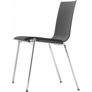 Thonet - S 160 SP Stuhl Step 60999 Schwarz (Schale: RAL 7021 Schwarzgrau)