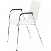 Thonet - S 260 F Stuhl RAL 7021 Schwarzgrau